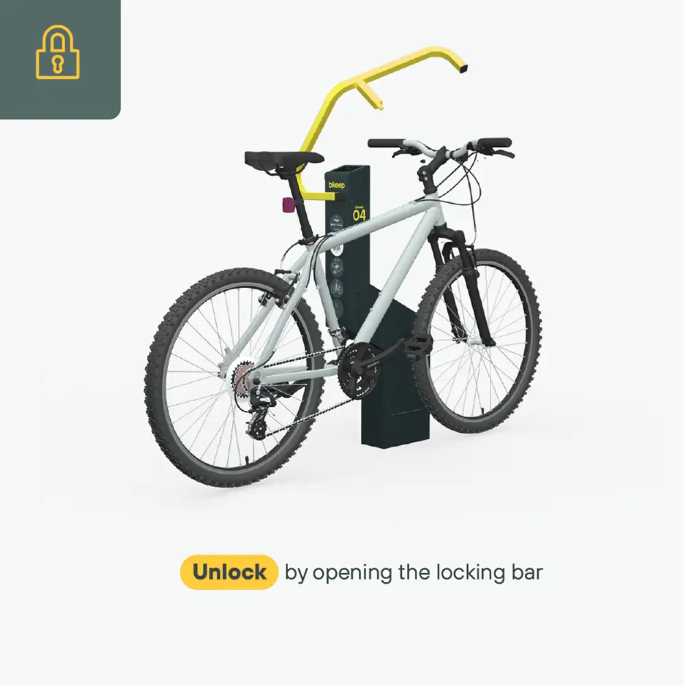 bikeep-bike-locking-station-unlocked
